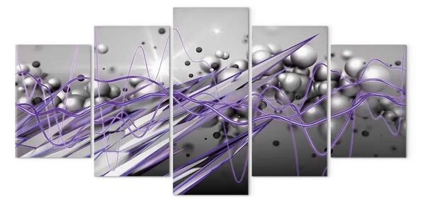 Quadro contemporaneo Battito viola