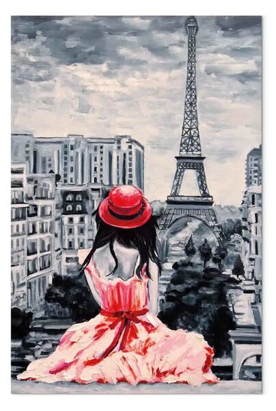 Quadro moderno Parigi romantica
