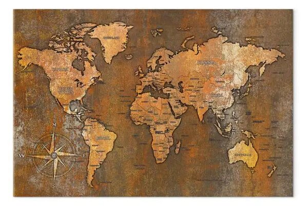 Quadro contemporaneo Mondo arrugginito