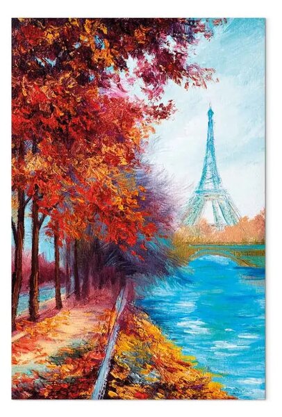 Quadro contemporaneo Autunno a Parigi