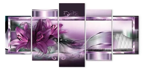 Quadro Gigli viola