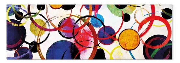 Quadro su tela Cerchi arcobaleno