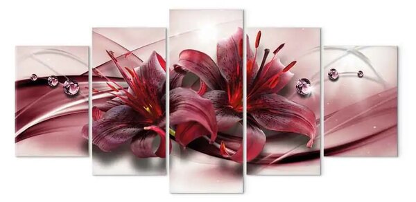 Quadro su tela Giglio rosa