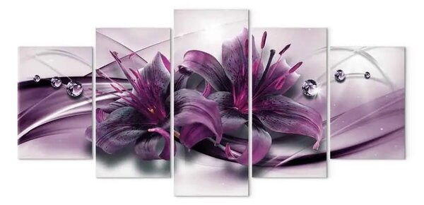 Quadro Giglio viola