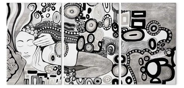 Quadro su tela Bacio d'argento