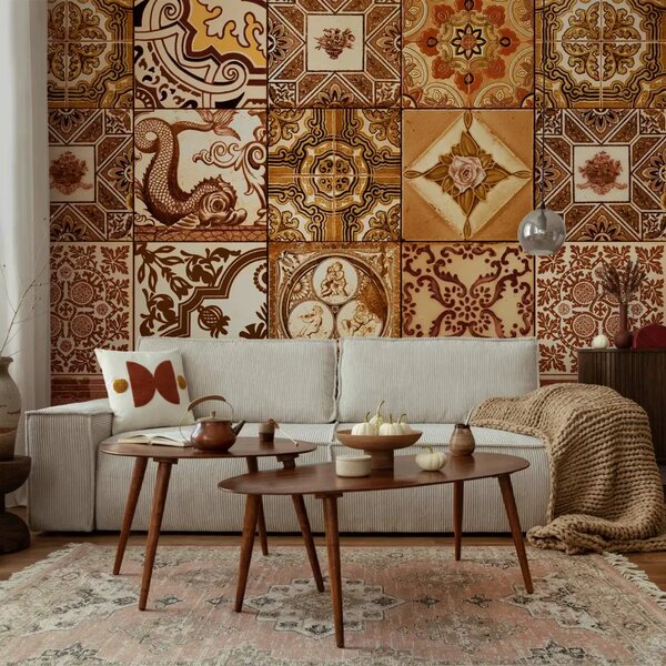 Carta da parati design Sogno marrone