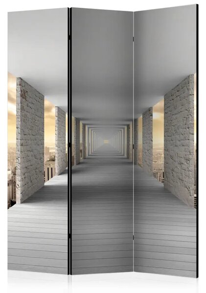 Paravento Corridoio celeste - architettura New York, pareti mattoni