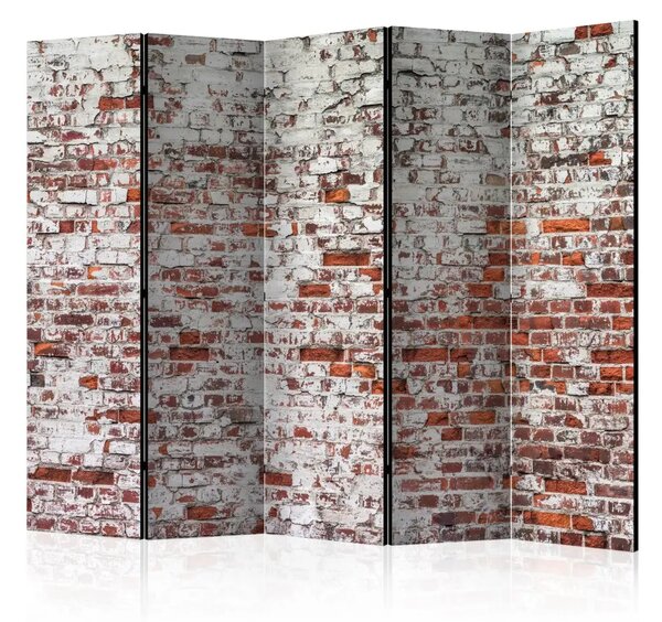 Paravento Eco dei giorni passati II - texture architettonica di mattoni urbani