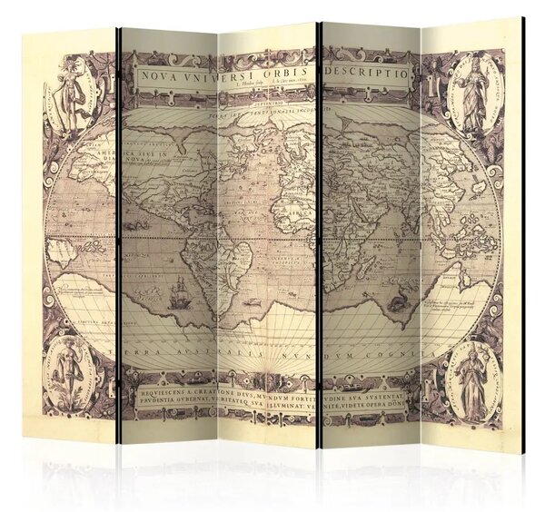 Paravento Nova Universi Orbis Descriptio - mappa del mondo in latino