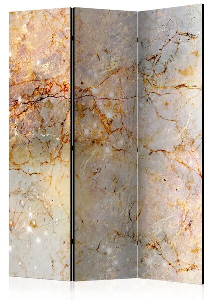 Paravento separè Incantato nel marmo - lusso di texture di marmo con accento dorato