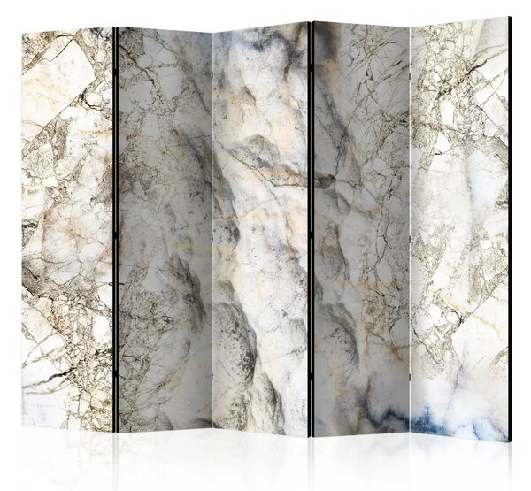 Paravento Enigma di marmo II - texture di marmo con accento beige