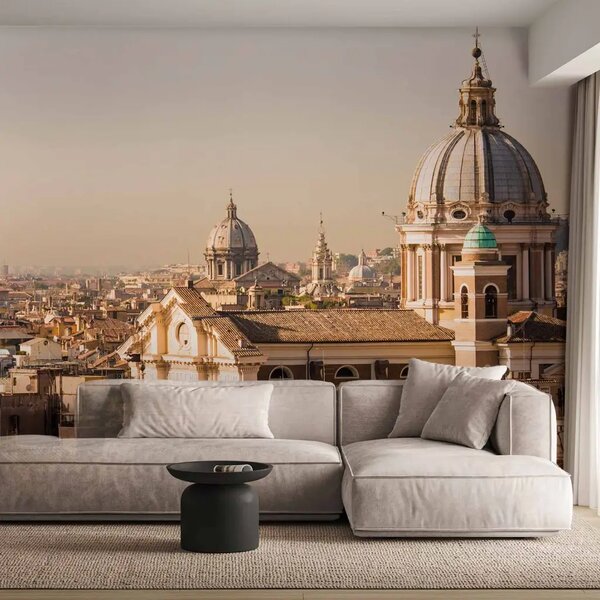 Carta da parati moderna Roma - vista aerea della capitale italiana