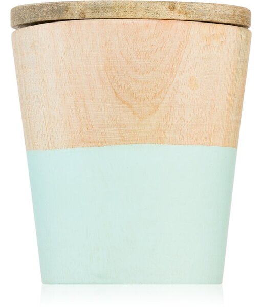 Wax Design Wood Candle Green Tea candela profumata 9 cm