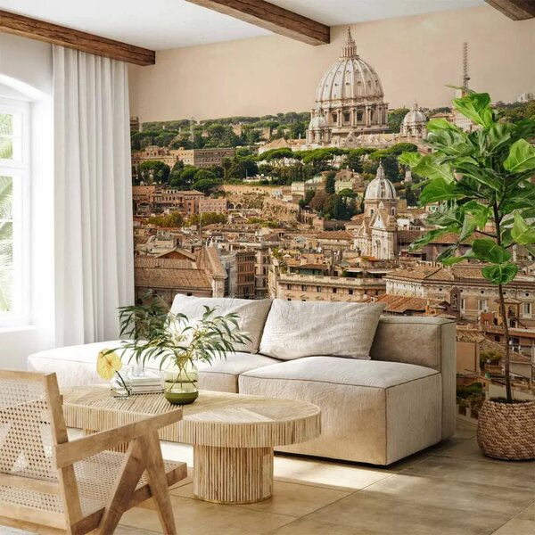 Carta da parati Roma - panorama della città eterna con architettura storica