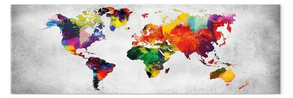 Quadro contemporaneo Mappa del mondo: Rivoluzione colorata