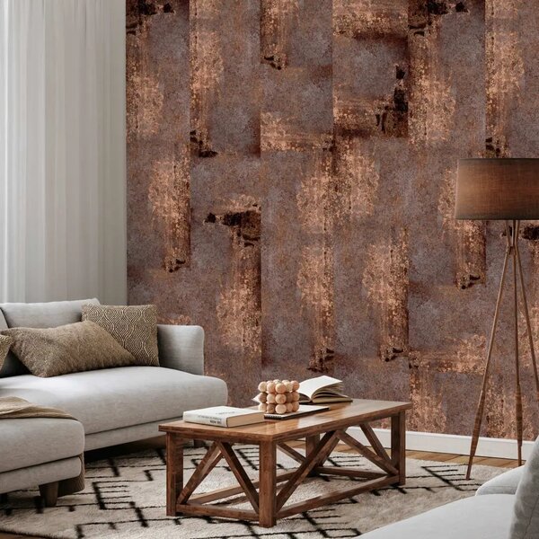 Carta da parati design Ruggine