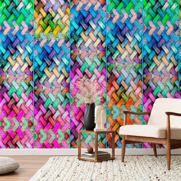 Carta da parati design Trama al neon