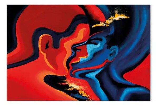 Quadro contemporaneo Bacio cosmico