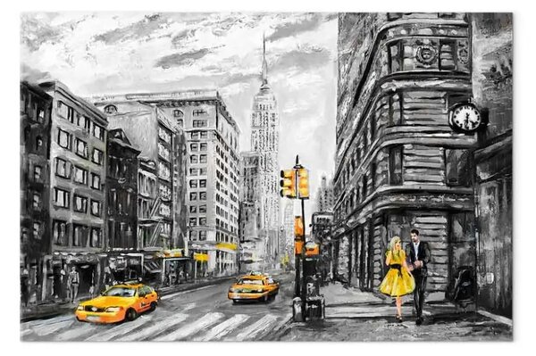 Quadro su tela Una passeggiata a New York