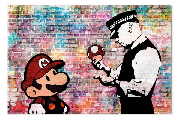 Quadro Banksy: Mattone colorato
