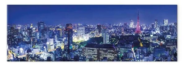 Quadro Tokyo: Città moderna - notte sopra i grattacieli di Tokyo