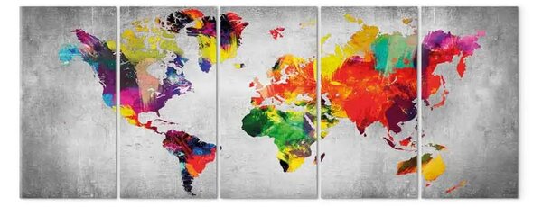 Quadro moderno Il mondo sul cemento