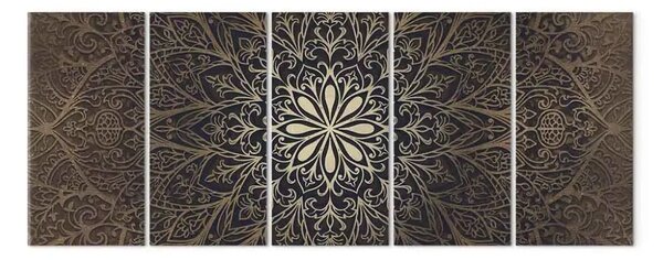 Quadro contemporaneo Mandala di bronzo