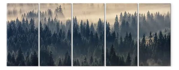 Quadro contemporaneo Abeti nella nebbia