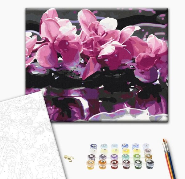 Quadro da dipingere Orchidea viola