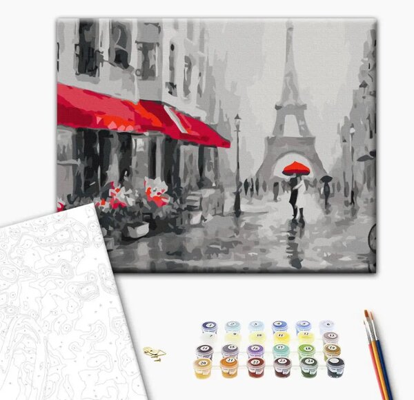 Quadro da dipingere Parigi immersa nella pioggia