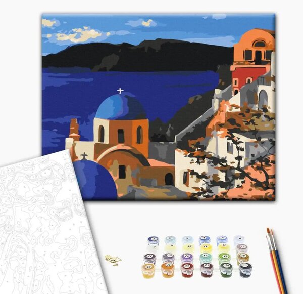 Quadro da dipingere con i numeri Santorini