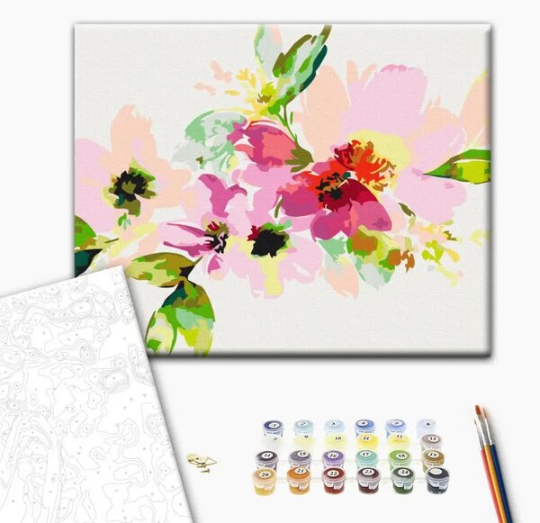 Quadro da dipingere Fiori colorati