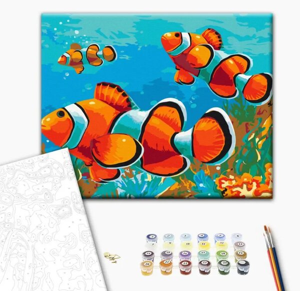 Quadro con numeri Pesce rosso