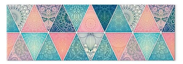 Quadro contemporaneo Triangoli orientali stretto - mandala stile mosaico