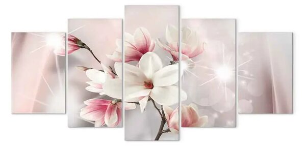 Quadro Magnolie abbaglianti (5 pezzi) largo