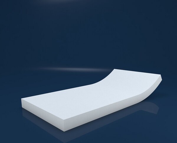 MSS e.K. Materasso wellness VitalFoam - 100 x 200 x 11 cm - H2