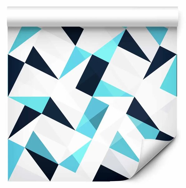 Tappezzerie Mosaico di triangoli (blu)