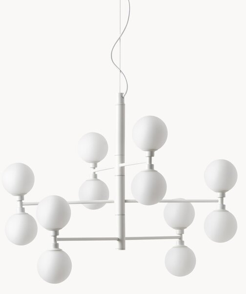 Lampada a sospensione grande con sfere in vetro opale Grover