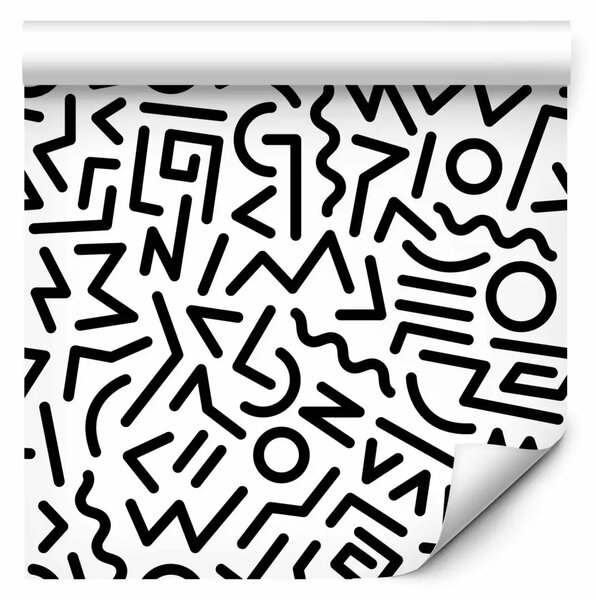 Tappezzerie Labirinto in bianco e nero