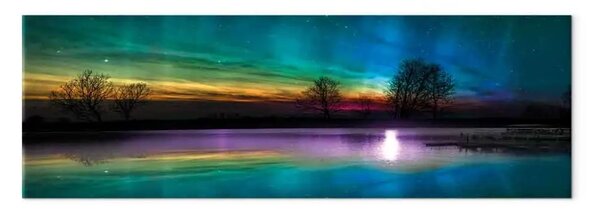 Quadro su tela Aurora arcobaleno stretto