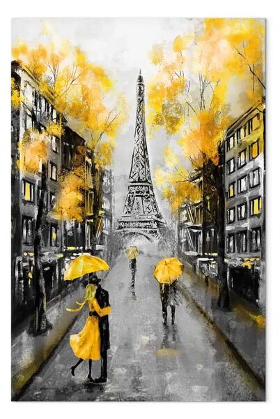 Quadro moderno Autunno a Parigi verticale