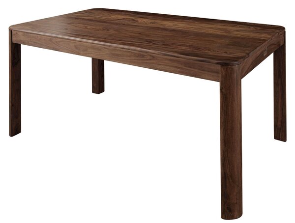 MASSIVMOEBEL24 | tavolo da pranzo in legno di Sheesham / Acacia 160x90x76 smoked cherry tinto TORONTO #124
