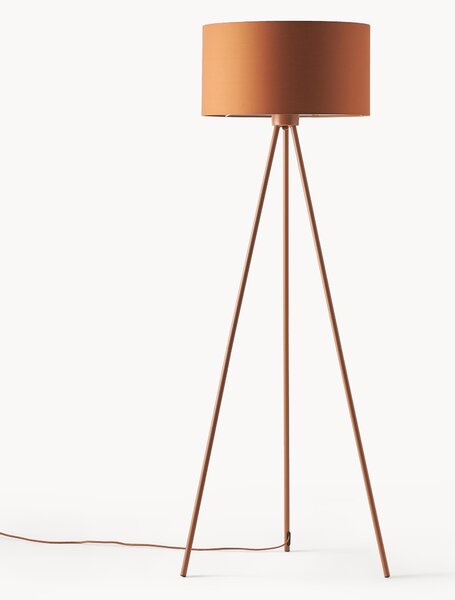 Lampada treppiede da terra con paralume in tessuto Cella