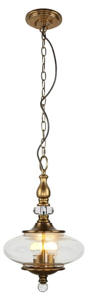 Insolita lampada a sospensione LYN ottone Ø30cm 3-flmg regolabile design vintage lampada tavolo da pranzo soggiorno