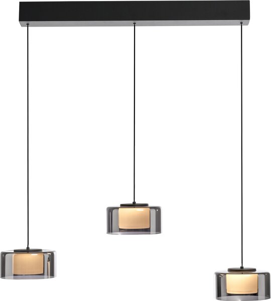 Paul Neuhaus lampada a sospensione RIKA LWH 71x15x180 cm nero Lampada a sospensione