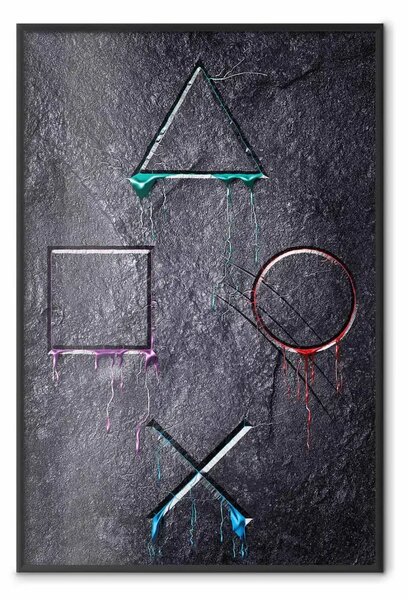 Poster: Dipendenza dal gioco - astrazione su sfondo scuro