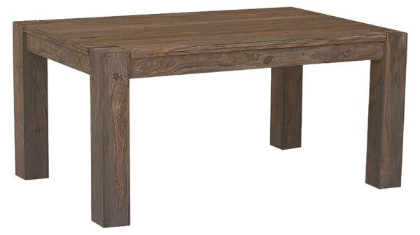 MASSIVMOEBEL24 | tavolo da pranzo in legno di Sheesham / palissandro 180x100x76 grigio scuro oliato NATURE GREY #405