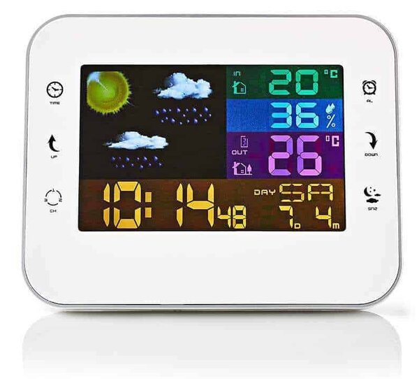 Stazione meteorologica wireless con schermo lcd a colori Nedis WEST402WT