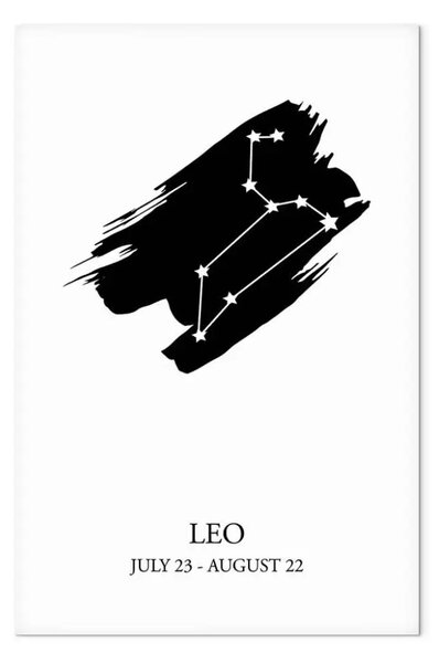 Quadro moderno Segni zodiacali: Leone verticale
