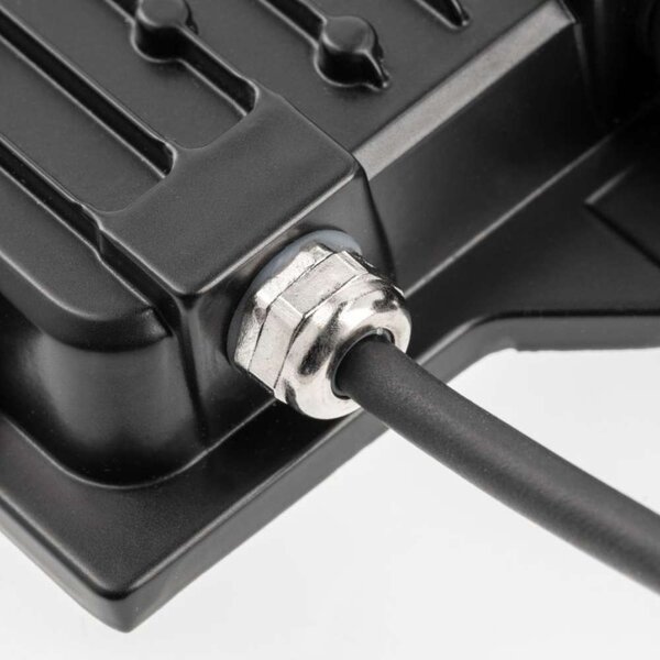 Proiettore da parete a LED 70w per esterni IP65 in nero angolare|bianco neutro
